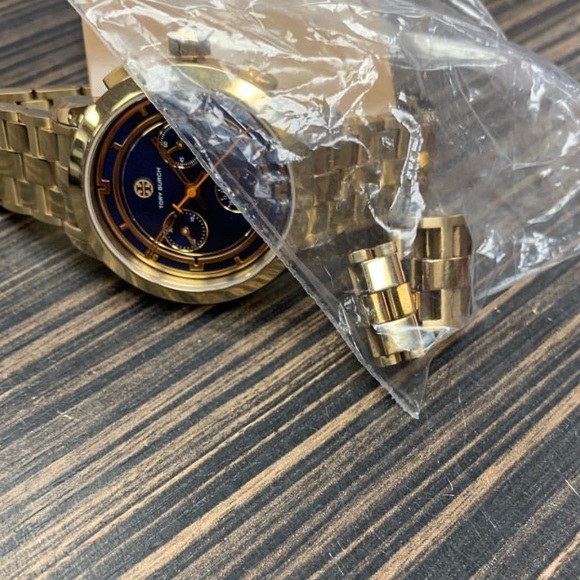 COPY - Tory Burch Gold & Blue The Chronograph 37m… - Picture 4 of 4